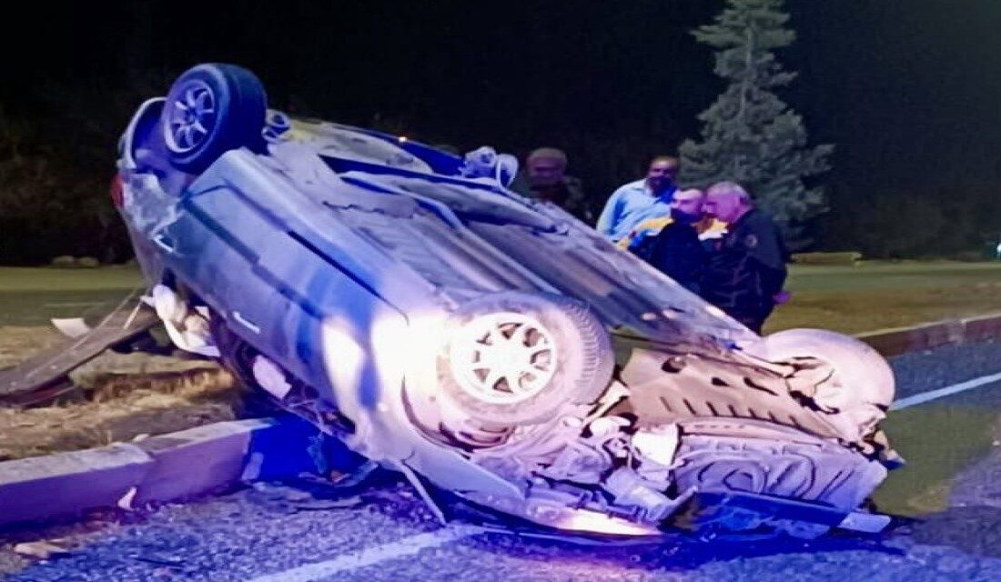 Kahramanmaraş’ın Türkoğlu ilçesinde otomobilin takla atması sonucu sürücü yaralandı. 