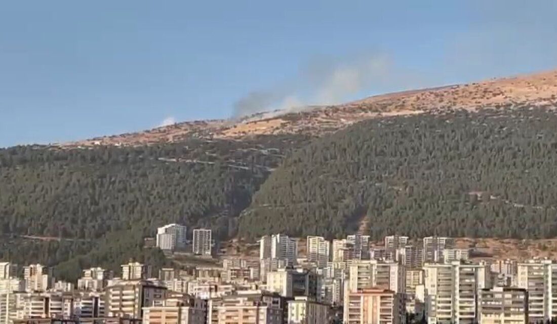 Kahramanmaraş’ın Onikişubat ilçesinde, bilinmeyen bir nedenle orman yangını meydana geldi.