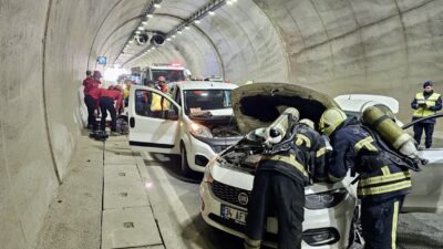 Kahramanmaraş’ın Onikişubat ilçesinde bulunan Cahit Zarifoğlu Tüneli’nde, Karayolları Genel Müdürlüğü