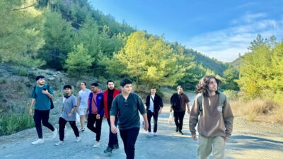 Osmaniye’de gençler, Gençlik Merkezi’nin düzenlediği etkinlik kapsamında Karaçay Vadisi’nde doğa