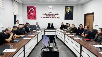 Osmaniye İl Sağlık Müdürü Dr.Fevzi Yavuzyılmaz Başkanlığında Acil Sağlık Hizmetleri