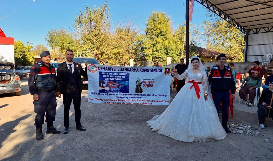 Osmaniye Valiliği koordinesinde İl Jandarma Komutanlığının başlatmış olduğu silahsız düğün