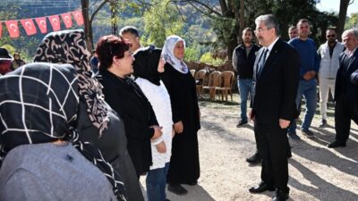 Osmaniye Valisi Dr. Erdinç Yılmaz, Düziçi’ne bağlı Söğütlügöl Köyünde köy
