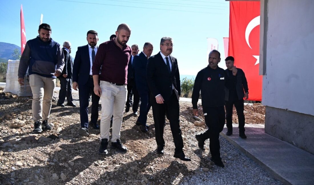 Osmaniye Valisi Dr. Erdinç Yılmaz, Düziçi’ne bağlı Gökçayır köyünde yapımı