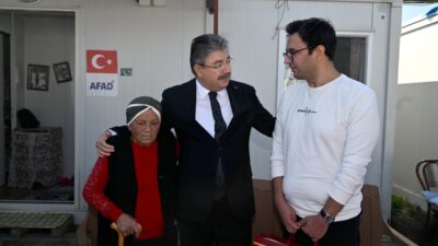 OSMANİYE’de zor şartlar altında çadırda yaşayan Gülderen Çetin (72), Vali