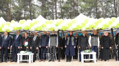11 Kasım Milli Ağaçlandırma Günü kapsamında düzenlenen fidan dikim programına