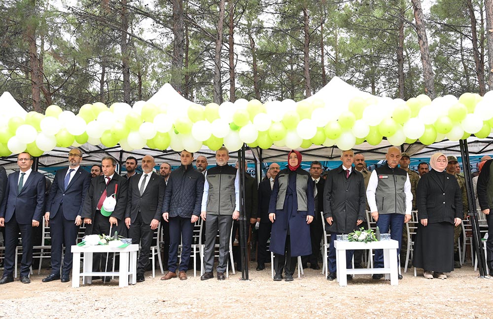 11 Kasım Milli Ağaçlandırma Günü kapsamında düzenlenen fidan dikim programına