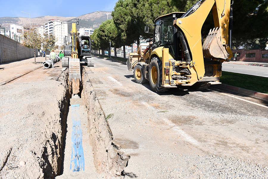 KASKİ Genel Müdürlüğünce Onikişubat ilçesi Ahır Dağı Caddesi’nde gerçekleştirilen yeni