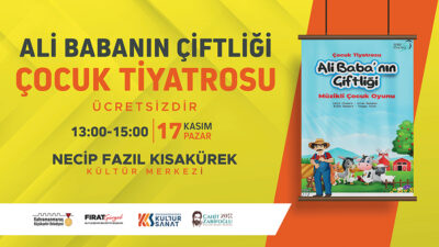 Büyükşehir Belediyesi, 17 Kasım Pazar günü “Ali Baba’nın Çiftliği” adlı