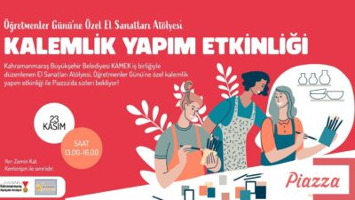Büyükşehir Belediyesinin Öğretmenler Günü’ne özel 23 Kasım Cumartesi günü Piazza