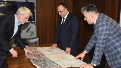 Başkentte Karayolları Genel Müdürü Ahmet Gülşen ile bir araya gelen
