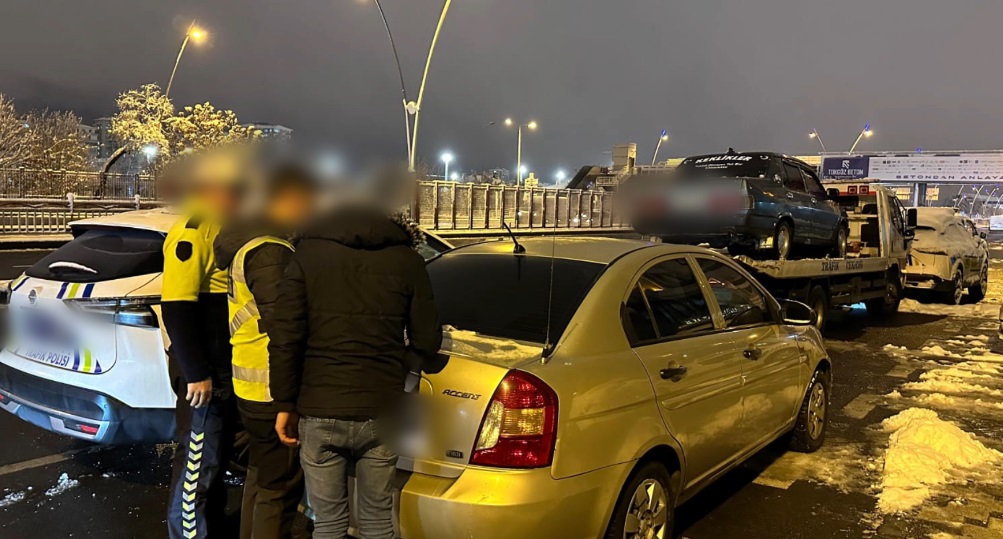 KAYSERİ, – KAYSERİ’de drift yapan ve diğer trafik kurallarına uymadığı