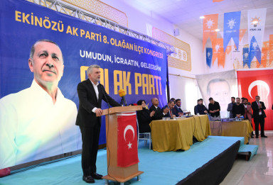AK Parti Ekinözü 8. Olağan Kongresi’nde konuşan Başkan Fırat Görgel,