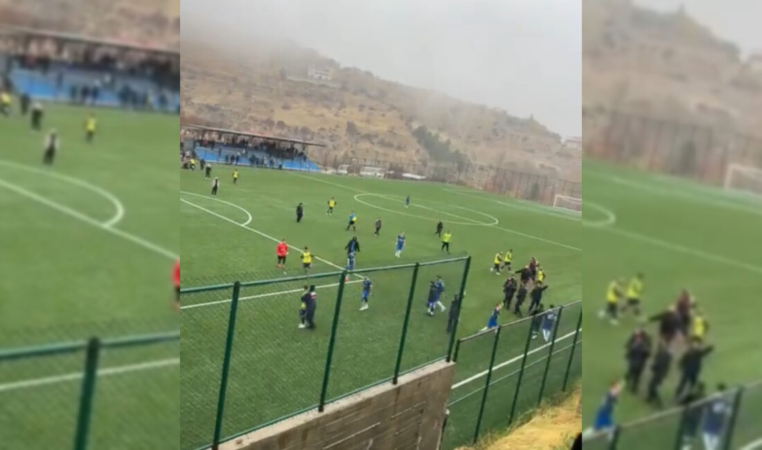 Recep BAĞDAT/MALATYA, – MALATYA’da oynanan amatör futbol müsabakasında tribünden atlayan