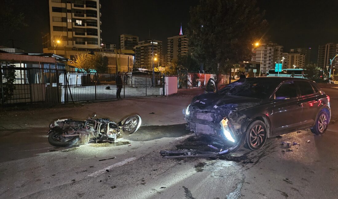 Gökhan KESKİNCİ/ ADANA, – ADANA’da otomobille çarpışan motosikletin sürücüsü Hasan