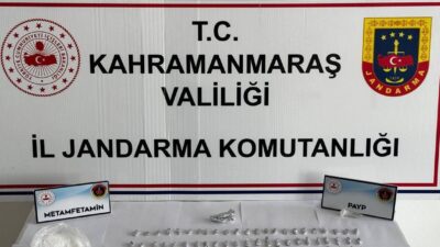 Kahramanmaraş’ın Afşin ilçesinde jandarma ekiplerinin dur ihtarından kaçan otomobil sürücüsü,
