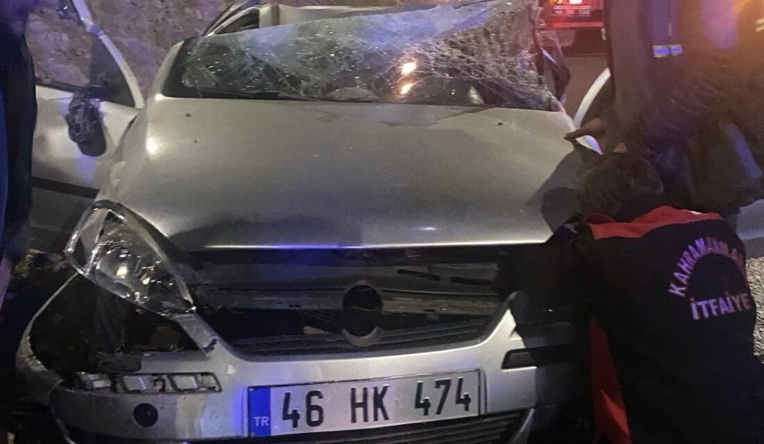 Kahramanmaraş'ta meydana gelen bir trafik kazasında 2 kişi yaralandı.