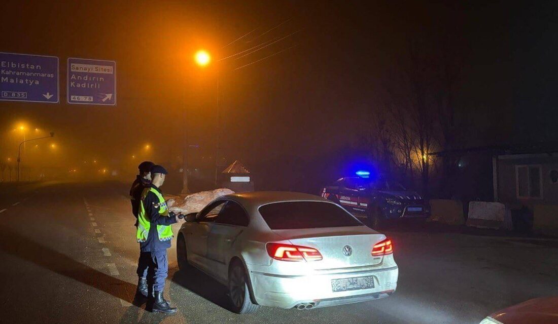 Kahramanmaraş’ta jandarma ekipleri son bir hafta içerisinde yapmış olduğu operasyonlar