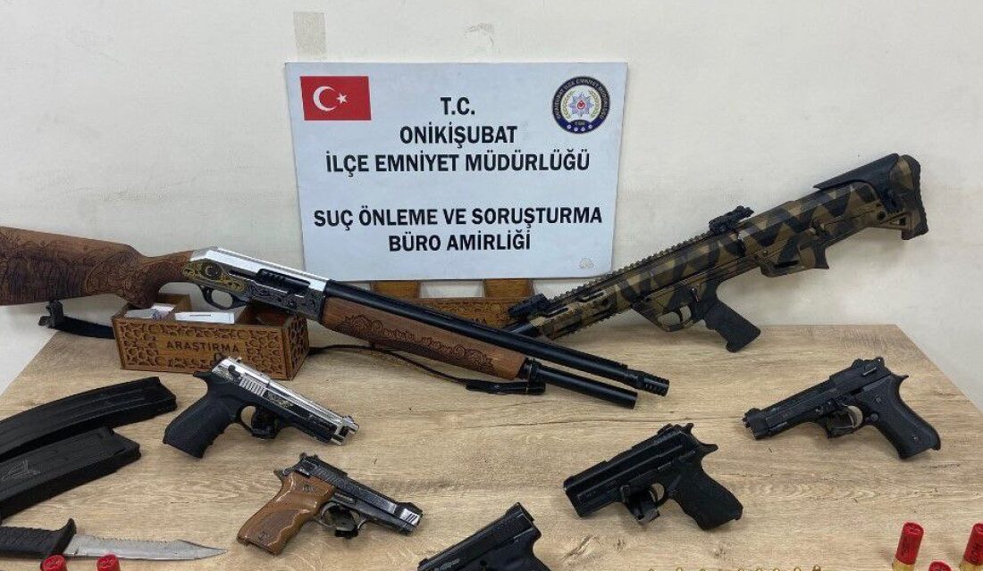 Kahramanmaraş'ta polis ekipleri tarafından son bir hafta içerisinde yapılan operasyonel