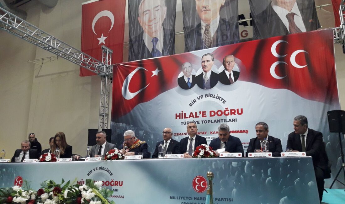 Milliyetçi Hareket Partisi Osmaniye Teşkilatı tarafından Tosyalı Spor salonunda düzenlenen