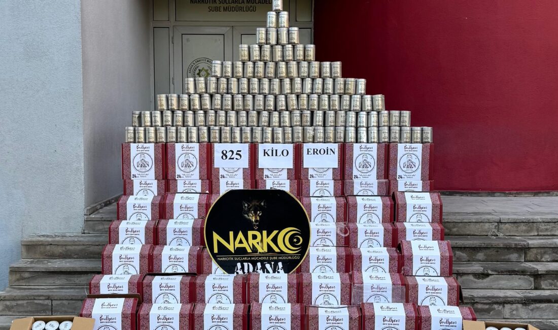 Anıl ATAR/ADANA, – ADANA’da, dorsesinde 825 kilo eroin ele geçirilen