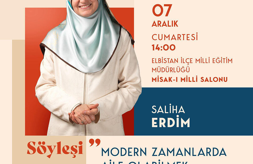 Büyükşehir Belediyesi, 7 Aralık Cumartesi günü Aile Danışmanı – Yazar