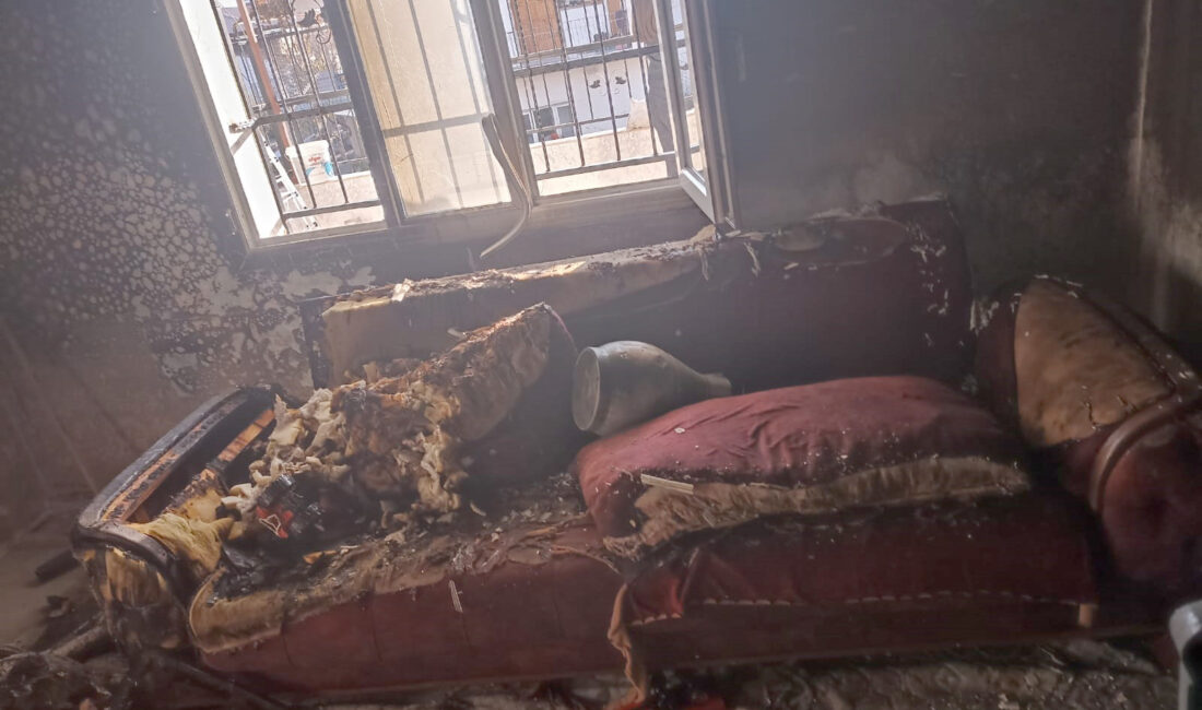 Kadir ÇELİK/İSLAHİYE(Gaziantep), – GAZİANTEP’te müstakil evde çıkan yangın, ekiplerin 1