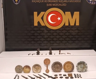 Furkan KAVUKLU/ KAYSERİ, – KAYSERİ’de tarihi eser kaçakçılığı yaptığı belirlenen