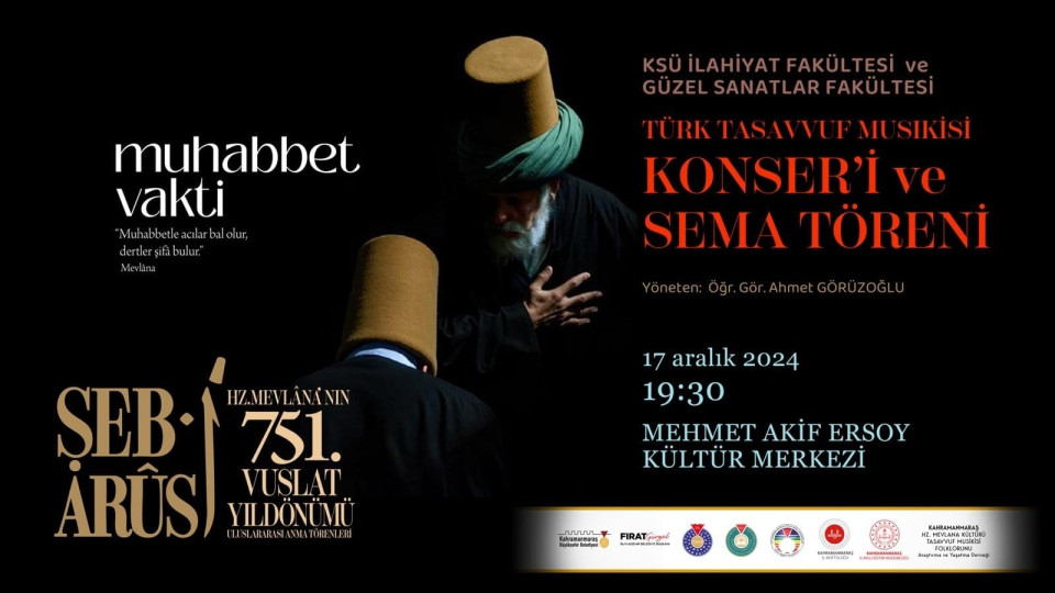 Hz. Mevlana’nın vuslatının 751. yıl dönümü dolayısıyla Büyükşehir Belediyesi ve