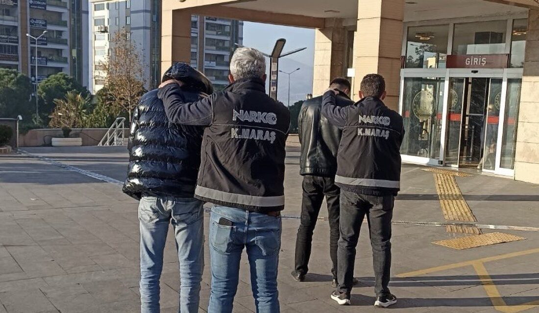 Kahramanmaraş’ta Narkotik Suçlarla Mücadele Şube Müdürlüğü tarafından gerçekleştirilen operasyon sonucu