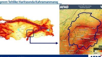 Kahramanmaraş'ın Dulkadiroğlu ilçesinde bugün sabah saatlerinde 3,2 büyüklüğünde bir deprem