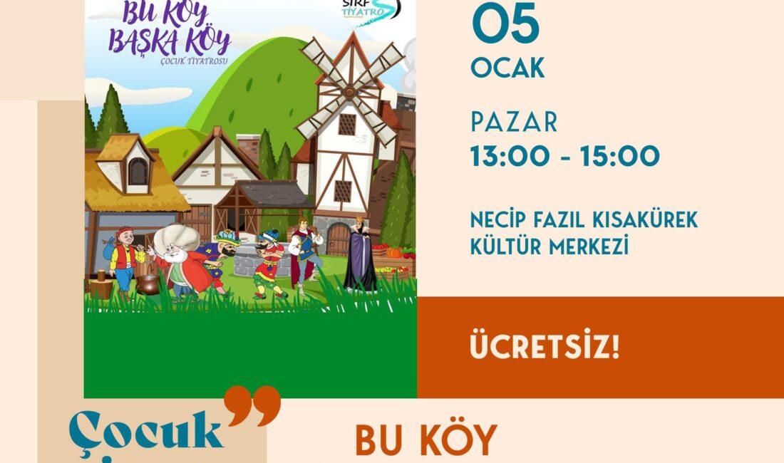 Büyükşehir Belediyesi, 2025 kültür sanat sezonunu “Bu Köy Başka Köy”