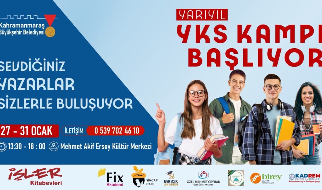 Büyükşehir Belediyesi, YKS’ye hazırlanan öğrenciler için özel bir yarıyıl kampı