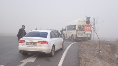 Furkan KAVUKLU/KAYSERİ, – KAYSERİ’nin Bünyan ilçesinde yoldaki gizli buzlanma nedeniyle