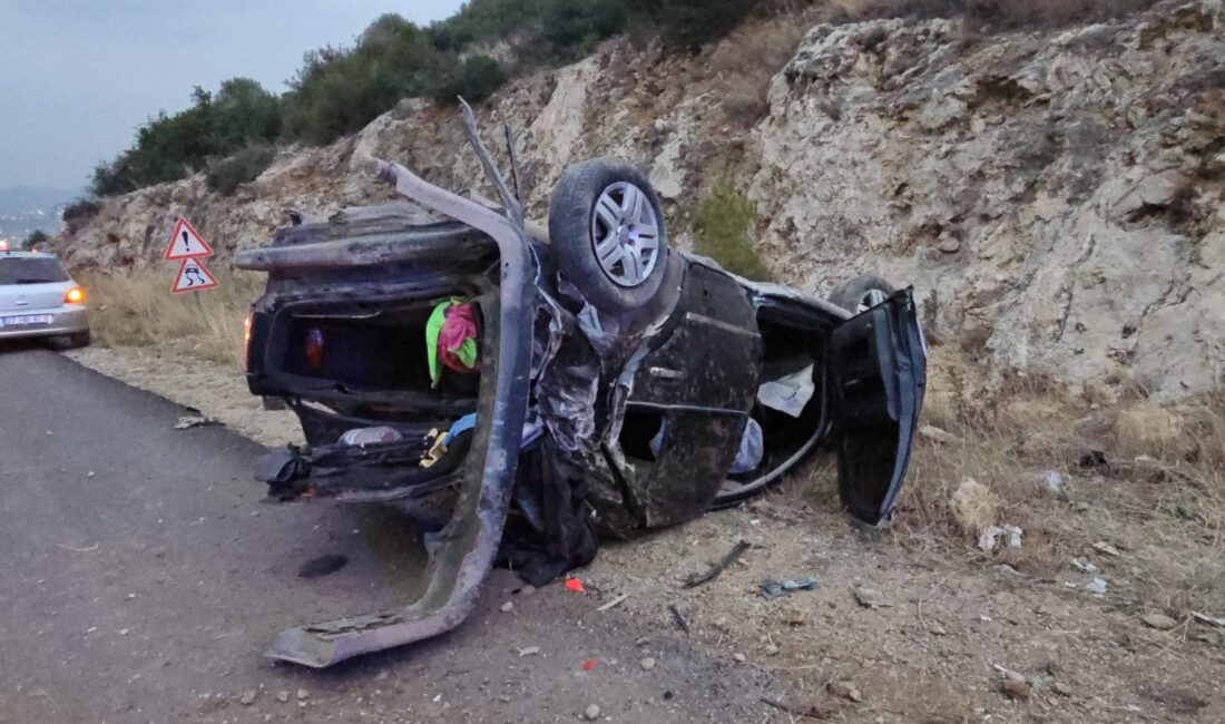 Ali GÖKDAL/KOZAN (Adana), – ADANA’nın Kozan ilçesinde kontrolden çıkan otomobilin