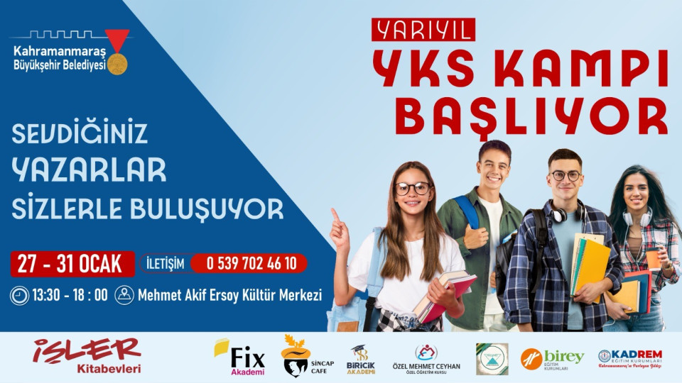 Büyükşehir Belediyesinin üniversiteye hazırlanan öğrenciler için düzenleyeceği yarıyıl kampı, 27