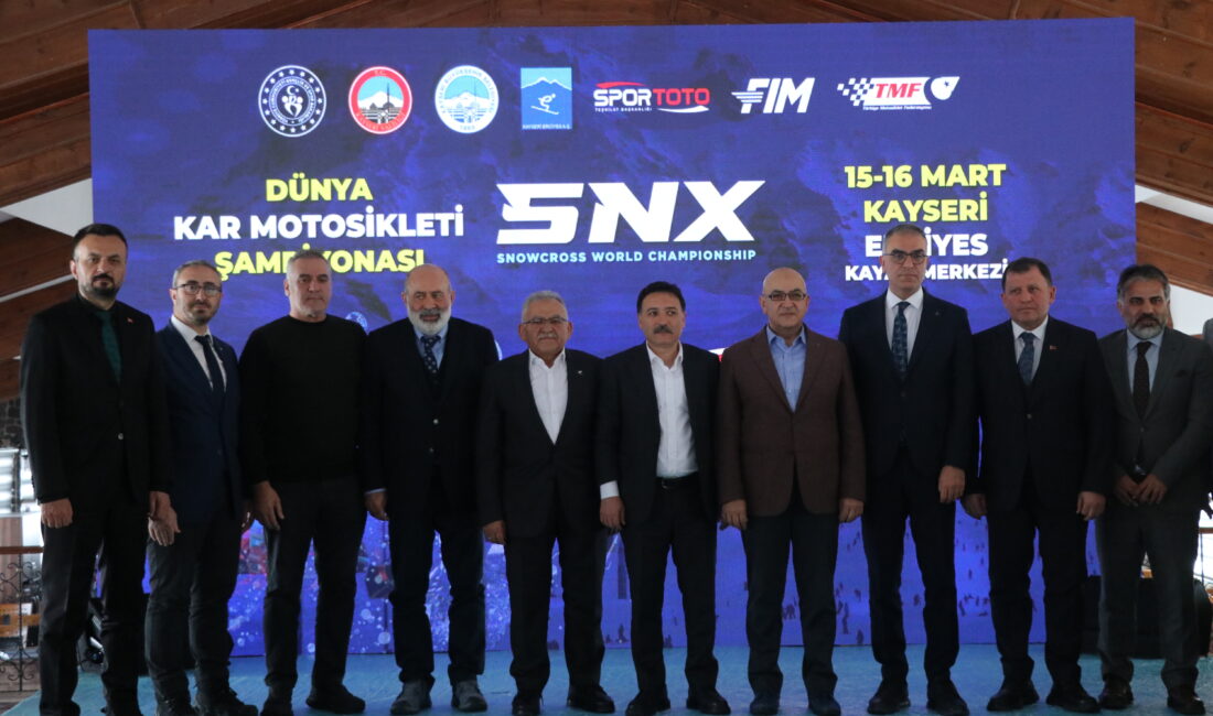 Erciyes’te FIM Dünya Kar Motosikleti Şampiyonası düzenlenecek Samed Aydın SUN/KAYSERİ,