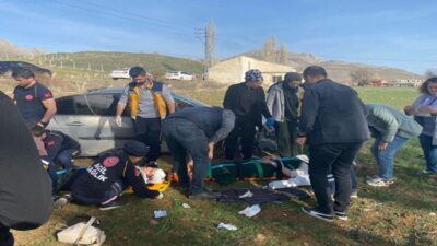 Kahramanmaraş'ın Ekinözü ilçesinde, öğretmenleri taşıyan bir aracın kontrolden çıkarak takla