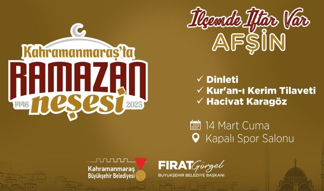 Büyükşehir Belediyesinin “İlçemde İftar Var” programı 14 Mart Cuma günü
