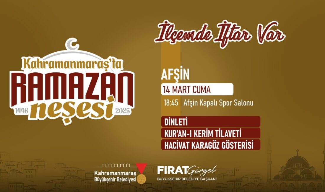 Büyükşehir Belediyesinin “İlçemde İftar Var” programı 14 Mart Cuma günü