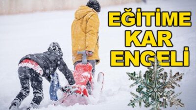 Elbistan’da kar yağışı ve olumsuz hava koşulları dolayısıyla ilçe genelinde