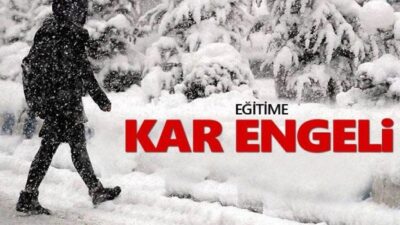 Kahramanmaraş’ın Göksun İlçesinde kar yağışı ve olumsuz hava koşulları dolayısıyla