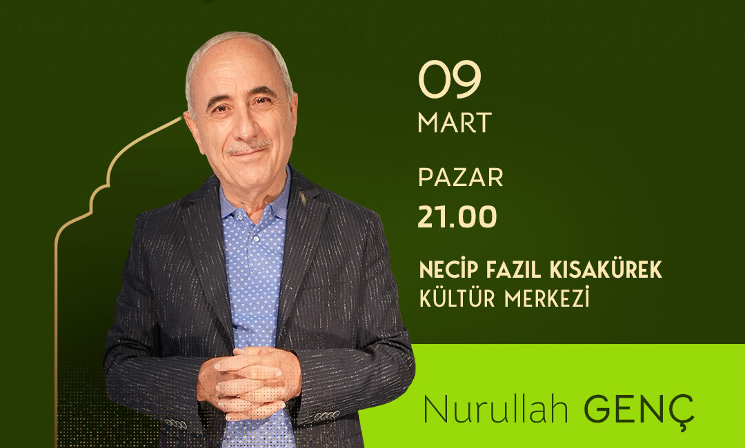 Büyükşehir Belediyesinin Ramazan etkinlikleri, edebiyat dünyasının usta isimlerinden Nurullah Genç’i
