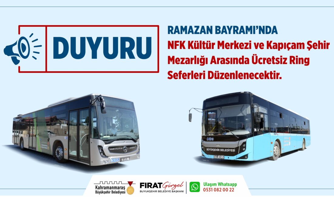 Büyükşehir Belediyesi, Ramazan Bayramı’nda, vefat eden yakınlarını kabirleri başında ziyaret