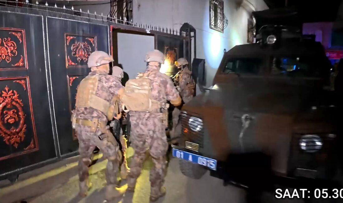 ADANA, – ADANA’da polisin ‘Sayğılılar’ silahlı suç örgütüne düzenlediği operasyonda
