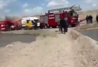 Furkan KAVUKLU/KAYSERİ, – KAYSERİ’nin Sarıoğlan ilçesinde kum ocağında çalışan Mehmet