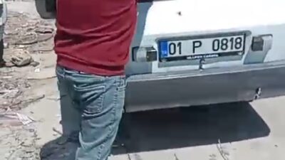 Serhat GÜLER/ADANA, – ADANA’da bir kaporta ustasının otomobiline yaptığı boyanın