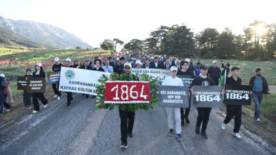 1864 Çerkes Sürgünü’nün 161. yıl dönümü dolayısıyla Göksun’un Fındık Mahallesi’nde