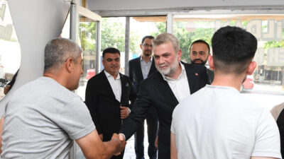 Büyükşehir Belediye Başkanı Fırat Görgel, Dulkadiroğlu Kanuni Mahallesi’nde esnaf ve