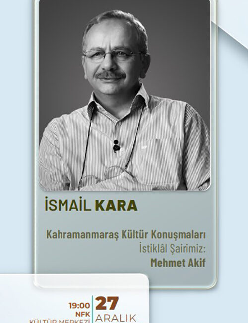 Büyükşehir Belediyesi, 27 Aralık Cumartesi günü yazar Prof. Dr. İsmail